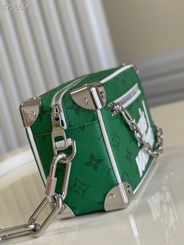 Louis Vuitton Mini Soft Trunk 18cm Zoom with Friends Monogram Canvas Spring/Summer Collection M80159, Green - Image 6