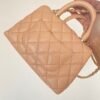 Chanel Flap Bag With Top Handle 19cm Light Brown - Image 6