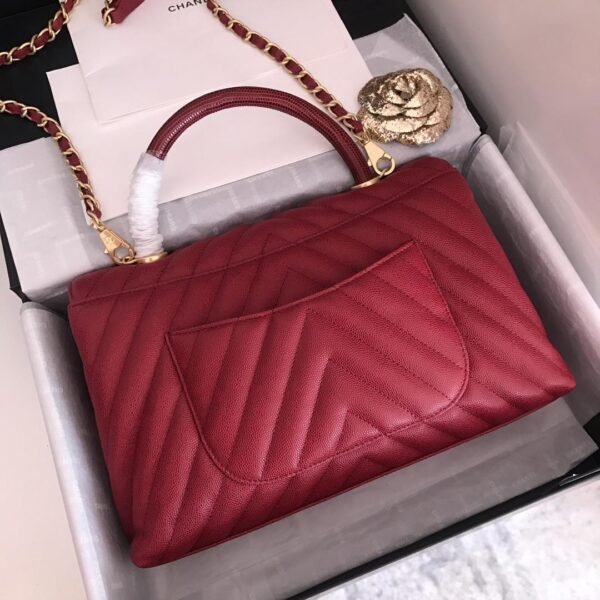 Chanel Handbag 28cm Red - Image 8