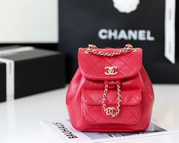 Chanel Backpack 18cm Red