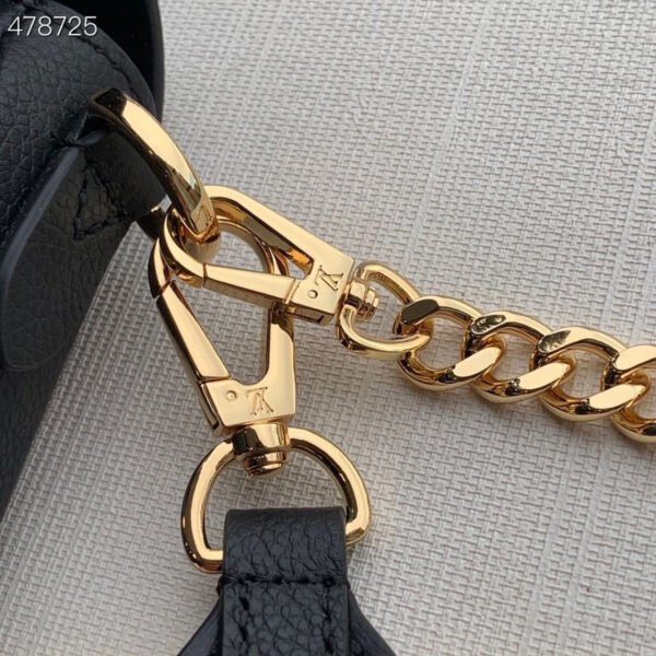 Louis Vuitton Lock Me Tender Bag 20cm Grained Calfskin Leather Spring/Summer Collection M58555, Black - Image 5
