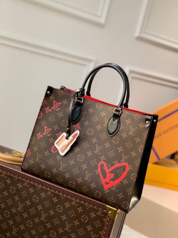 Louis Vuitton x Urs Fischer OnTheGo Bag 34cm Monogram Canvas Spring/Summer Collection M45119 Brown