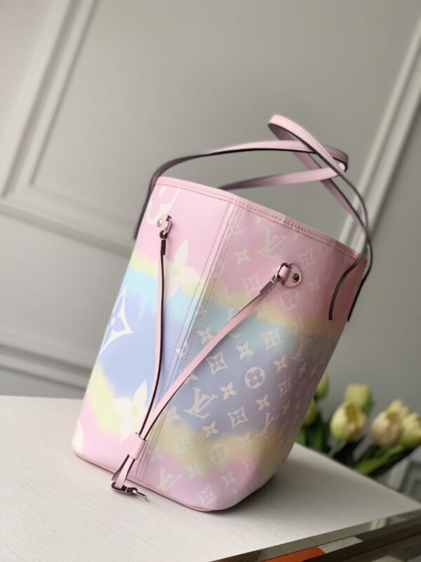 Louis Vuitton Tie Dye Escale Neverfull MM 32cm Monogram Canvas Spring/Summer Collection M45270, Pastel Pink - Image 3