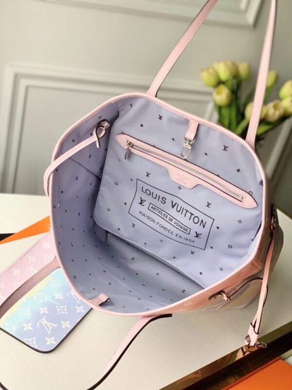 Louis Vuitton Tie Dye Escale Neverfull MM 32cm Monogram Canvas Spring/Summer Collection M45270, Pastel Pink - Image 7