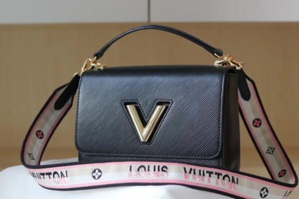 Louis Vuitton Twist MM Bag 23cm Epi Canvas Leather Spring/Summer Collection M57505, Black