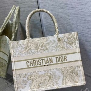 Christina Dior Medium Book Tote Bag 36cm Beige