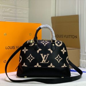 Louis vuitton ALMA Monogram 35cm Black