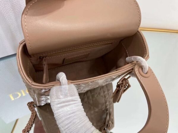 Christian Dior Medium Lady Bag 17cm Brown - Image 7