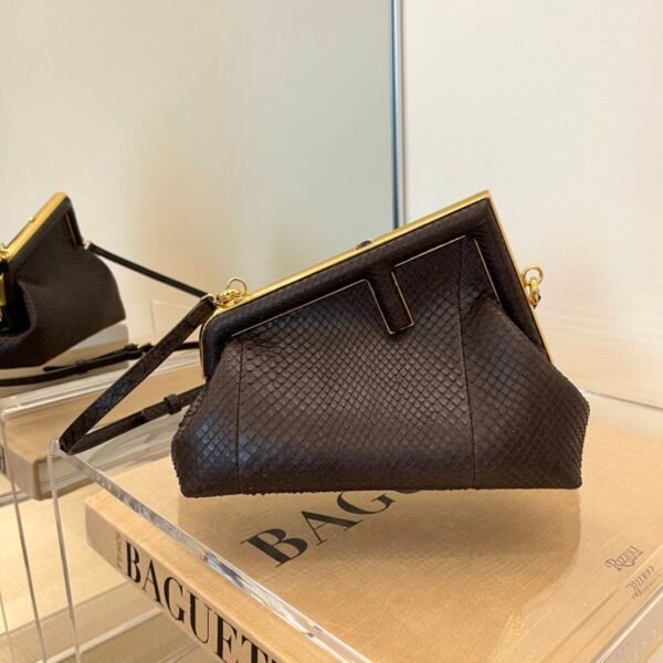 Fendi First Small Python Bag 26cm Brown