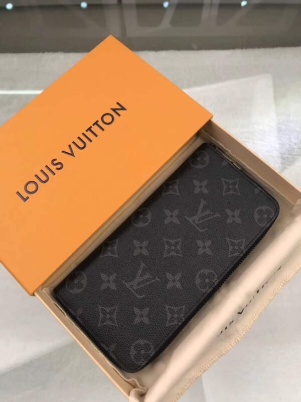 Louis Vuitton Monogram Wallet 10cm Black