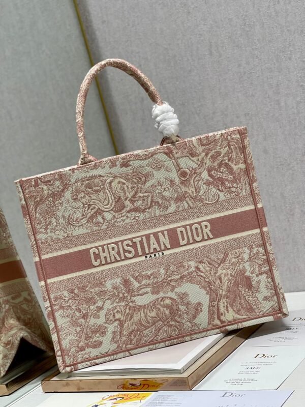 Christina Dior Book Tote Bag 41cm Light Red - Image 8