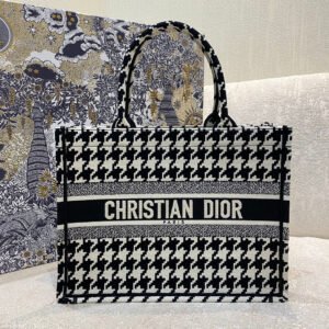 Christina Dior Medium Book Tote Bag 36cm Black