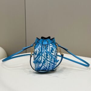 Fendi Vertigo Bucket Bag 18cm Blue