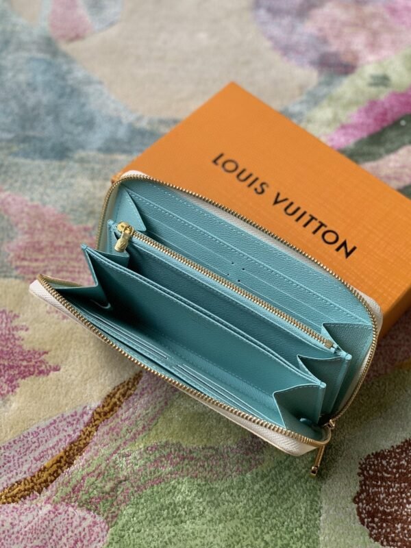 Louis Vuitton Monogram Empreinte Wallet 20cm Blue - Image 4
