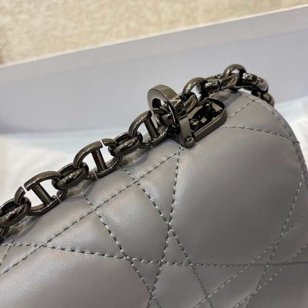 Christian Dior Mini Caro Bag 20cm Dark Grey - Image 6