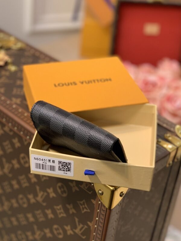 Louis Vuitton Damier Wallet 11cm Black - Image 6