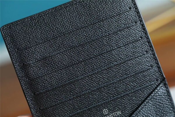 Louis Vuitton ID Card Holder Damier Graphite Canvas Black For Men, Men’s Wallet 13cm LV N60378 - Image 3