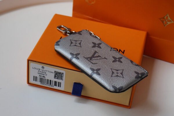Louis Vuitton Monogram Clutch Bag 12cm Grey - Image 4