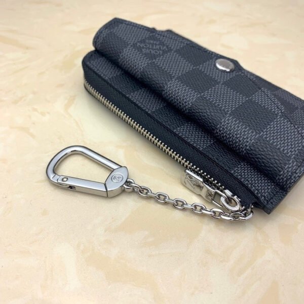 Louis Vuitton Damier Clutch Bag 13cm Blue - Image 7