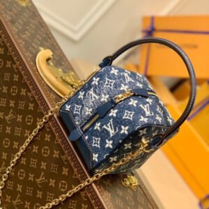 Louis Vuitton Bandoulière M59611 16cm Navy Blue