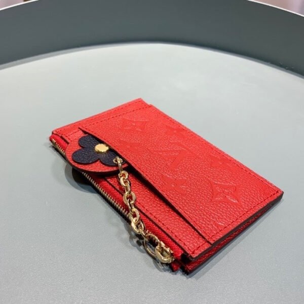 Louis Vuitton Zipped Card Holder 13cm Red - Image 4