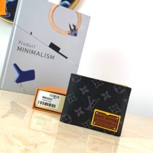 Louis Vuitton Monogram Wallet 12cm Black