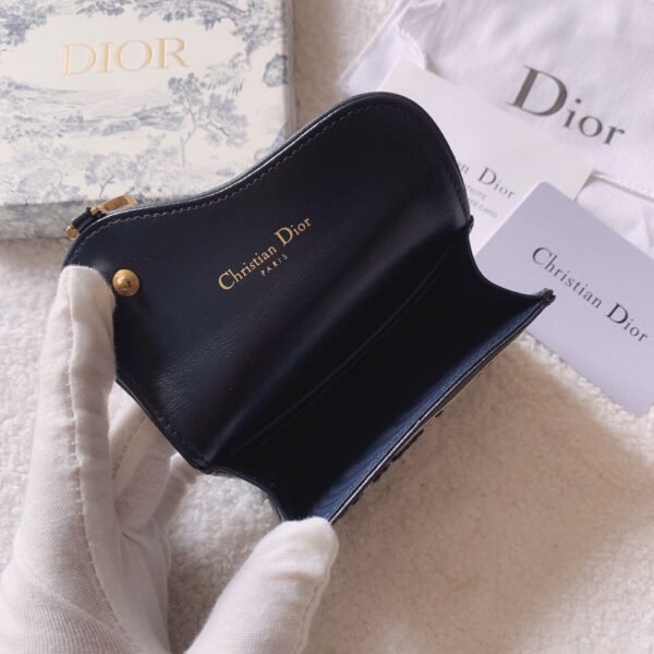 Christian Dior Oblique Saddle Begie Wallet 11cm - Image 7