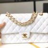 Chanel Classic Medium Flapbag Gold Hardware 26cm White - Image 4