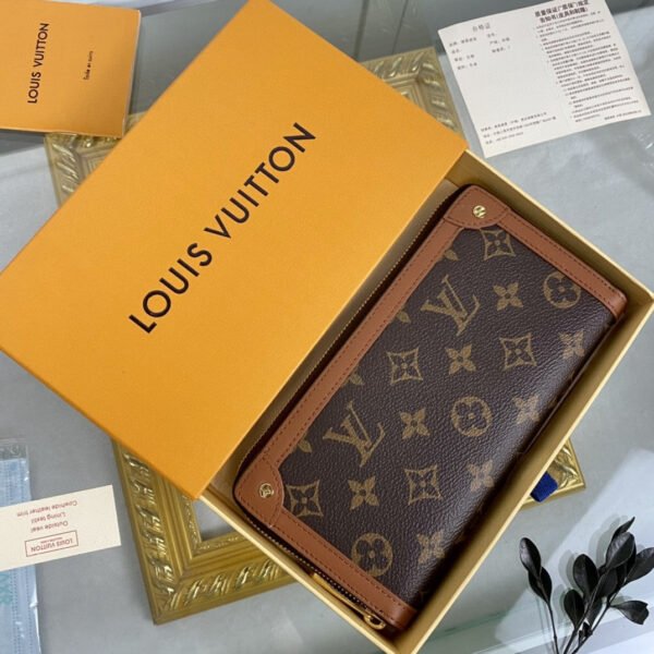 Louis Vuitton Zippy Wallet Trunk 20cm Brown - Image 3