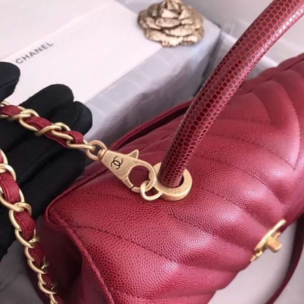 Chanel Handbag 28cm Red - Image 3