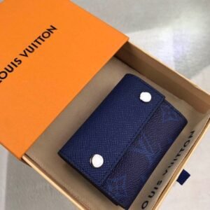 Louis Vuitton Monogram Wallet 10cm Blue