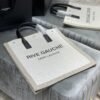 Saint Laurent Rive Gauche North/South Tote Bag In Printed Linen For Women 39cm YSL 632539FAABR9083 - Image 5