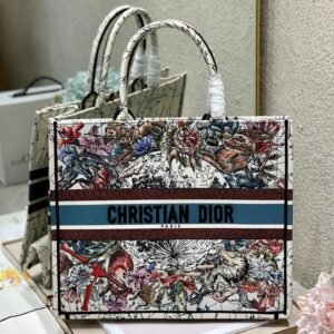 Christina Dior Book Tote Bag 42 cm Muticolor
