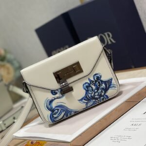 Christian Dior Paris Bag 19cm White