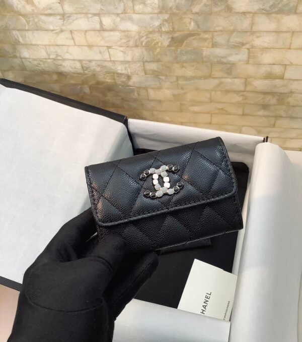 Chanel CoCo Wallet 11cm Black - Image 4