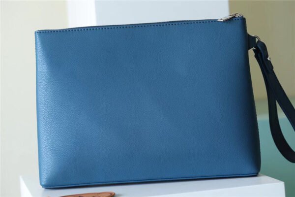 Louis Vuitton Pochette Ipad Blue Aerogram For Men, Men’s Wallet 30cm LV M81029 - Image 5