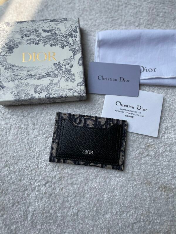 Christian Dior Multicolor Card Holder Oblique 13cm