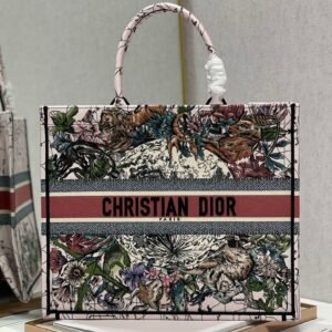 Christina Dior Book Tote Bag 41 cm Pink