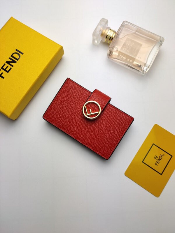 Fendi Card Holder 10cm Red