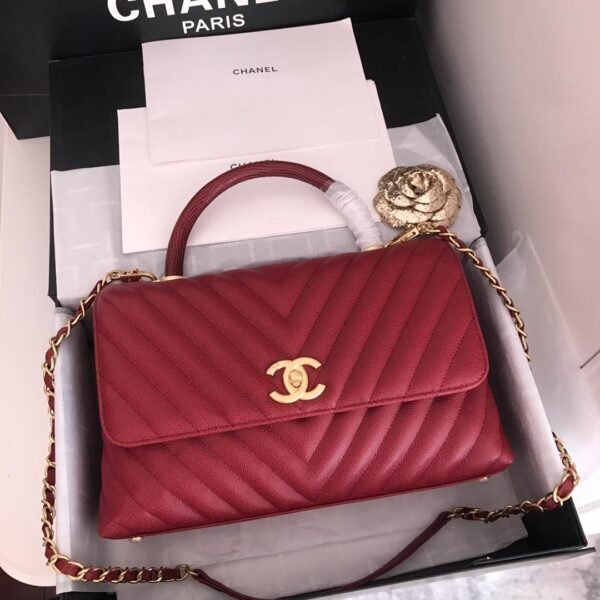 Chanel Handbag 28cm Red