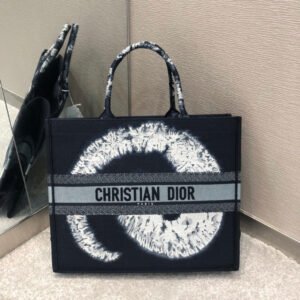 Christina Dior Book Tote Black Bag 42 cm