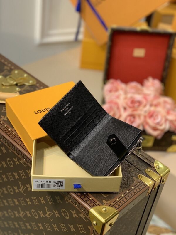 Louis Vuitton Damier Wallet 11cm Black - Image 7