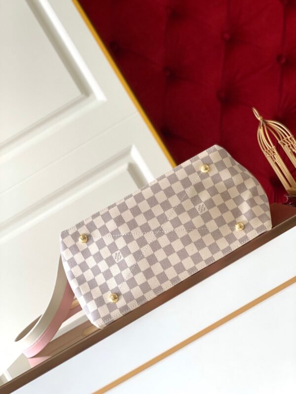 Louis Vuitton Beaubourg Woven Handle Tote Bag 32cm Damier Azur Canvas Spring/Summer Collection M40343 - Image 2