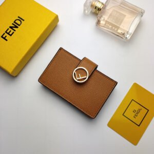 Fendi Card Holder 10cm Brown