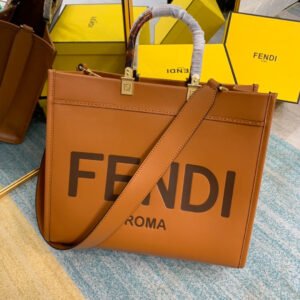 Fendi Sunshine Handle Bag 36cm Brown