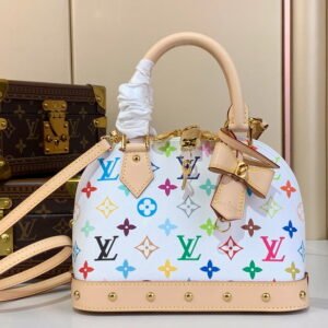 LV x TM Monogram Multicolor Alma BB White M53152 23.5 x 17.5 x 11.5 cm