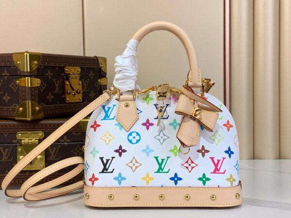 LV x TM Monogram Multicolor Alma BB White M53152 23.5 x 17.5 x 11.5 cm