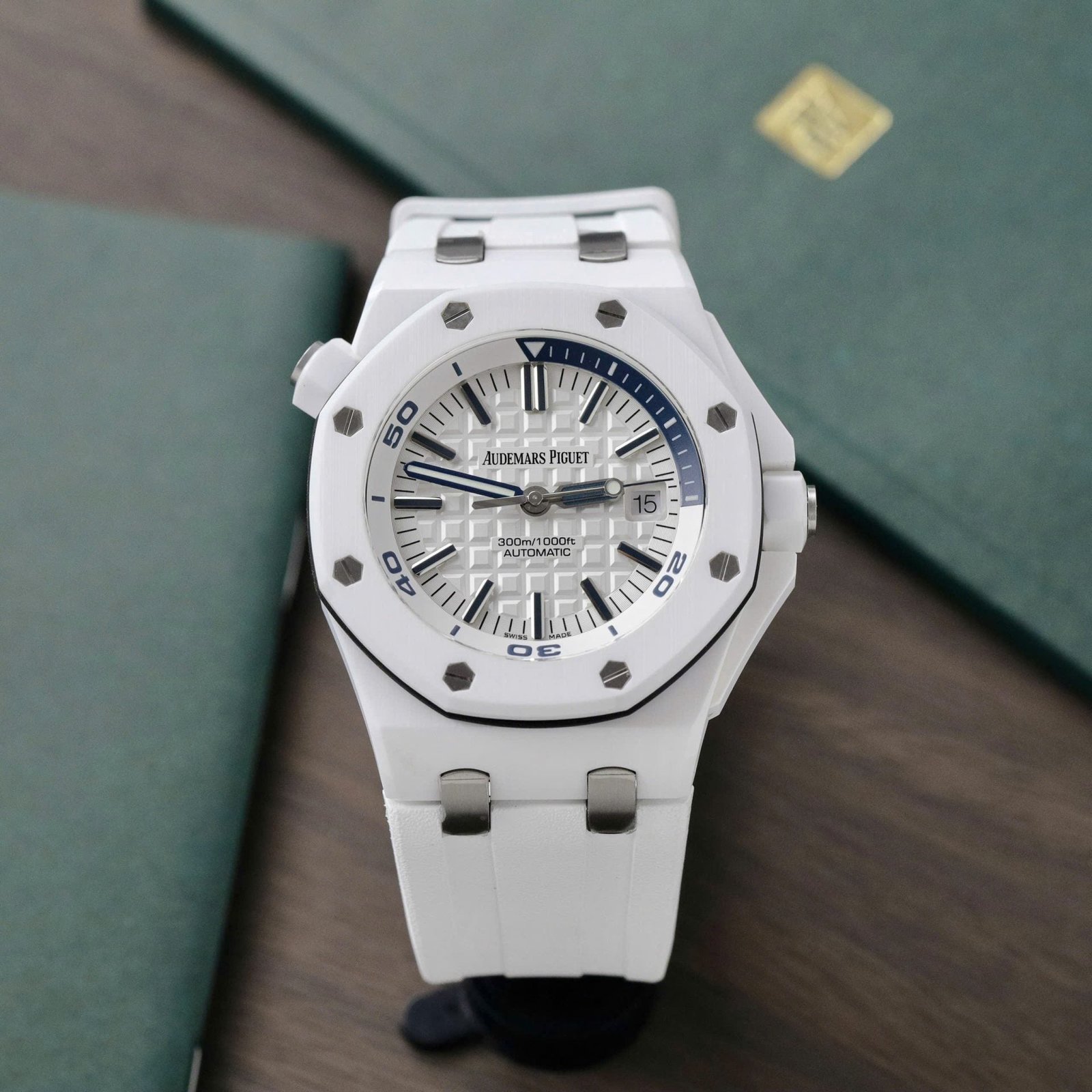 Audemars Piguet Royal Oak Offshore 15707CB White Ceramic Watch 42mm - Image 2