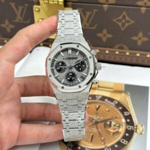 Audemars Piguet Watch Royal Oak Chronograph Frosted Gold 26240 Gray Dial 41mm