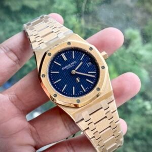 Audemars Piguet Watch Royal Oak 15202OR Jumbo Blue Dial 39mm